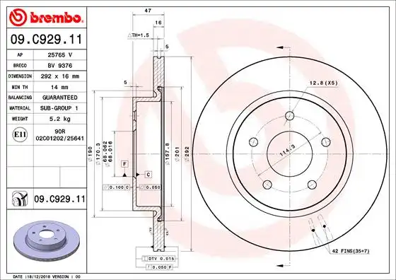 BREMBO 09.C929.11