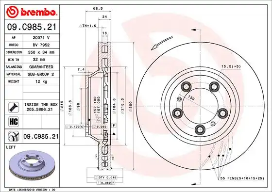 BREMBO 09.C985.21
