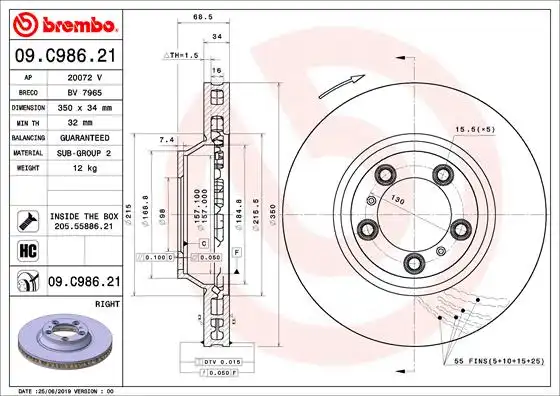 BREMBO 09.C986.21