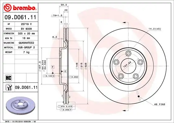 BREMBO 09.D061.11