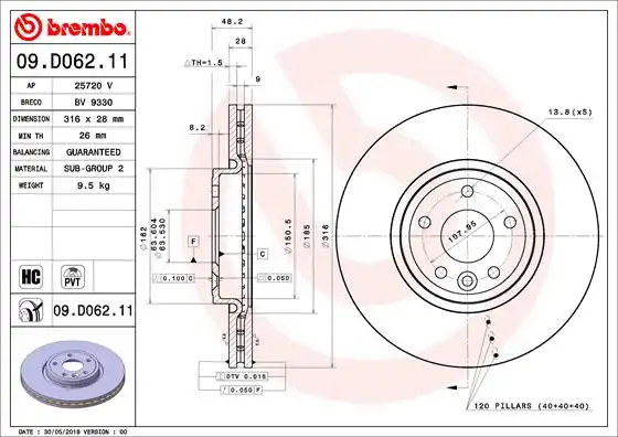 BREMBO 09.D062.11