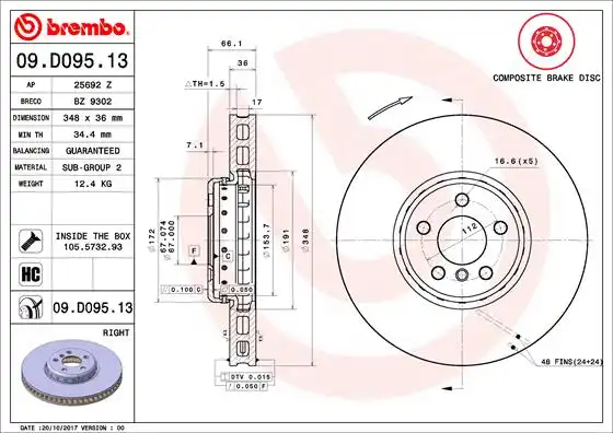 BREMBO 09.D095.13