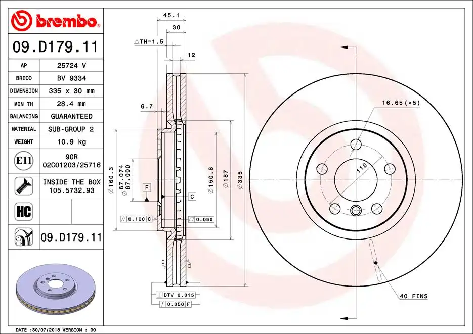 BREMBO 09.D179.11