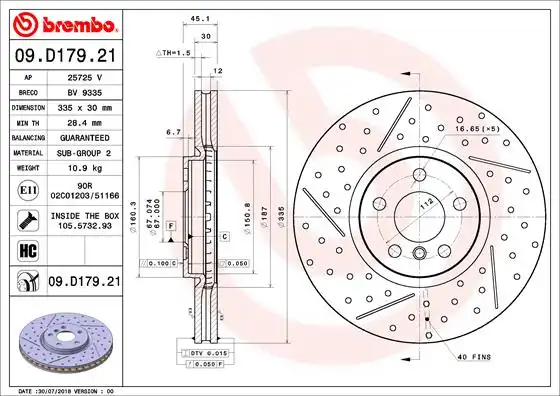 BREMBO 09.D179.21