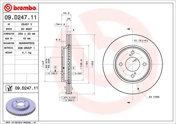 BREMBO 09.D247.11