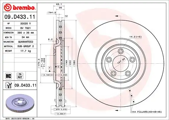 BREMBO 09.D433.11
