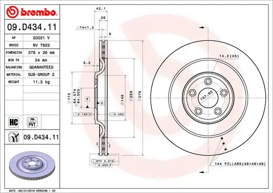 BREMBO 09.D434.11