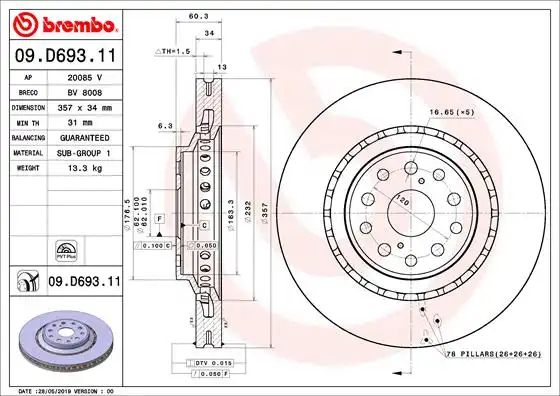 BREMBO 09.D693.11