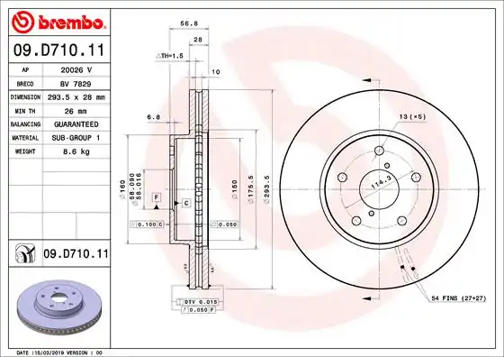 BREMBO 09.D710.11