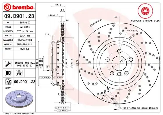 BREMBO 09.D901.23