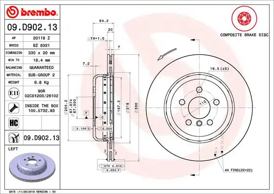 BREMBO 09.D902.13