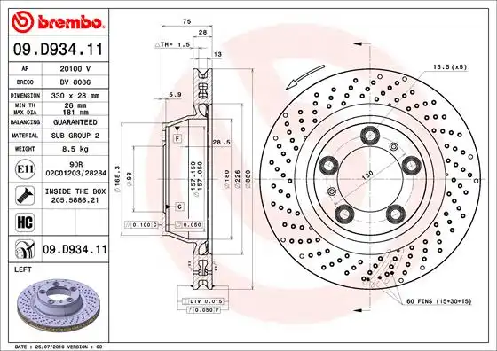 BREMBO 09.D934.11