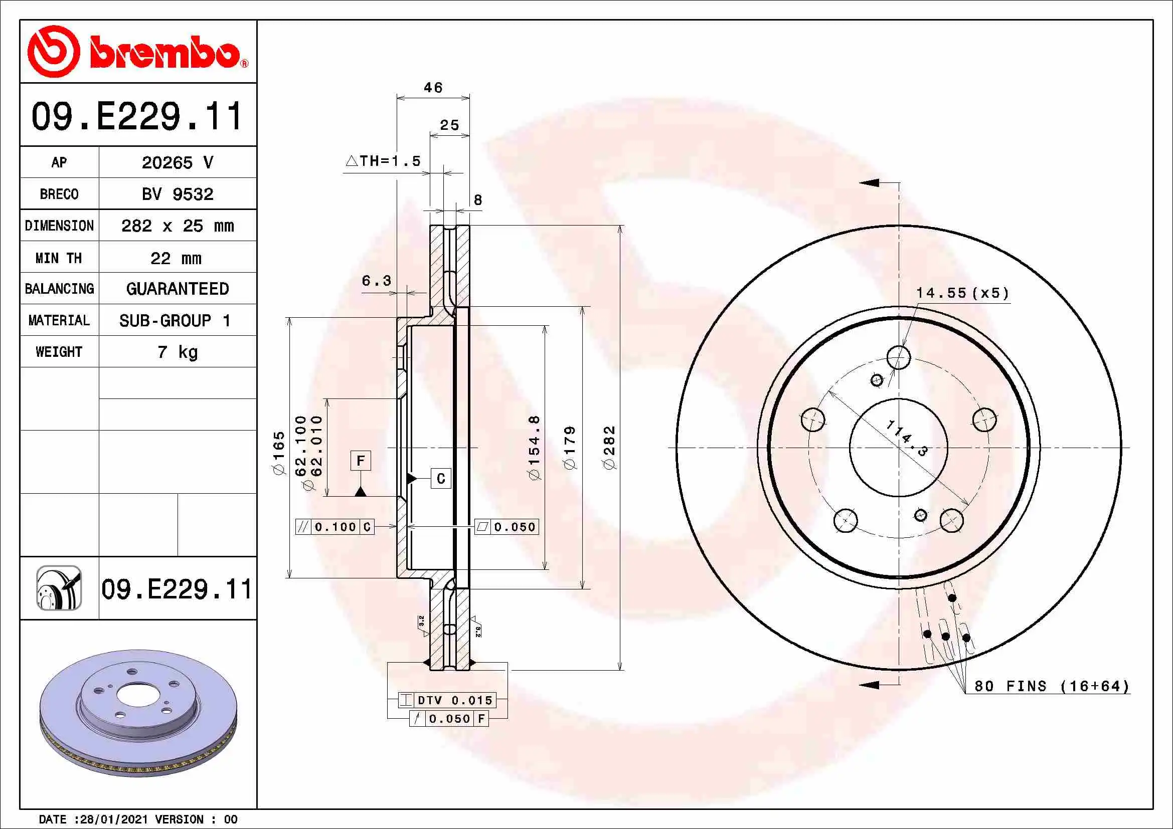 BREMBO 09.E229.11