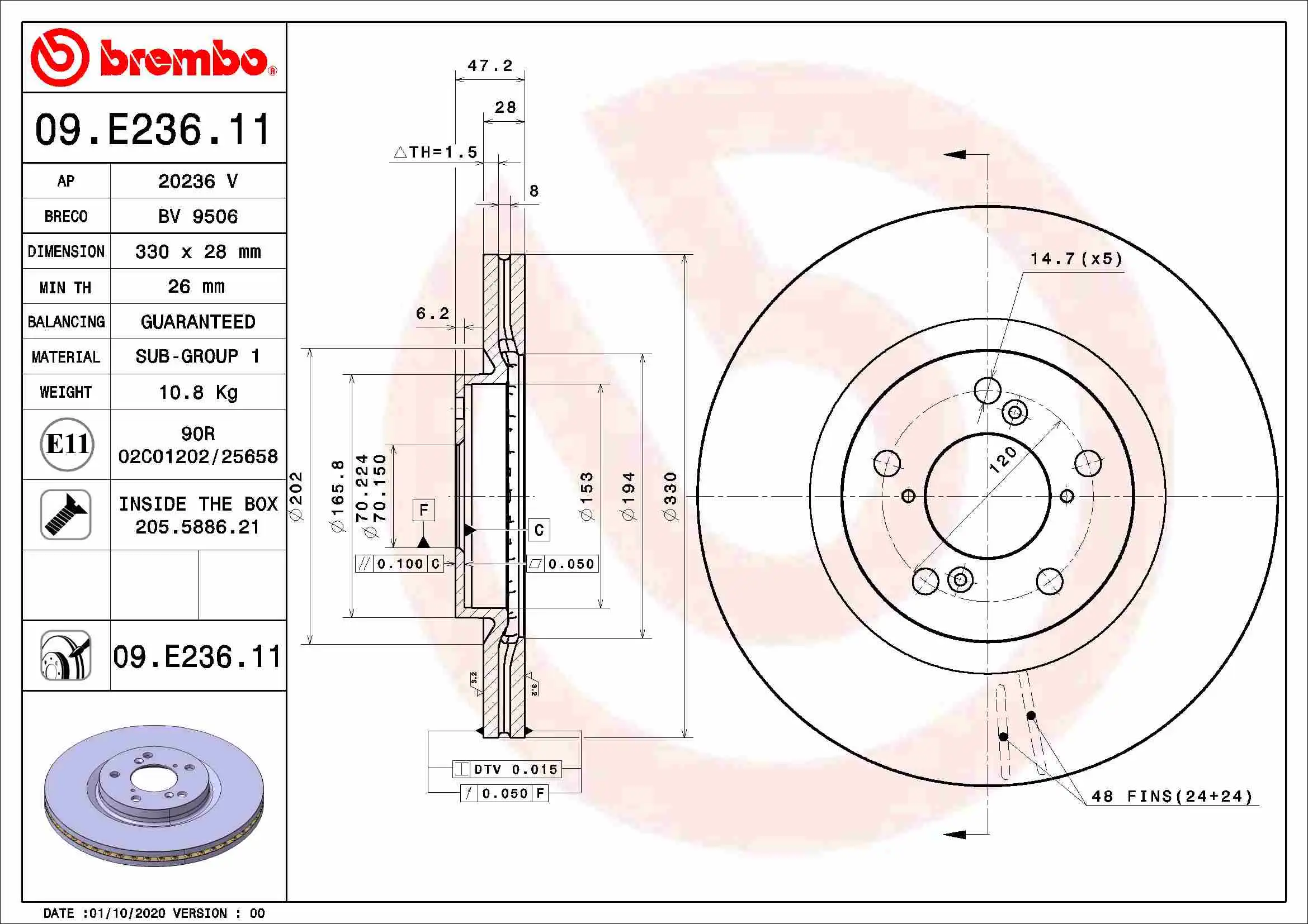 BREMBO 09.E236.11
