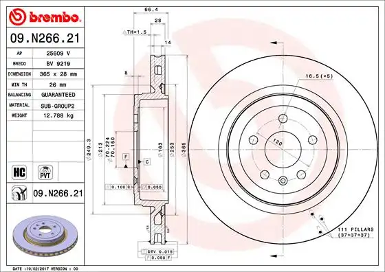 BREMBO 09.N266.21
