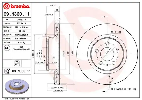 BREMBO 09.N360.11