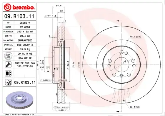 BREMBO 09.R103.11