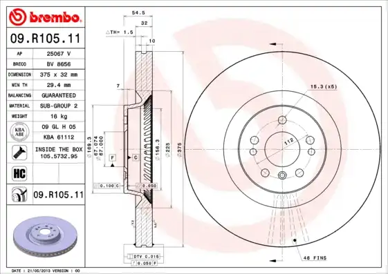 BREMBO 09.R105.11