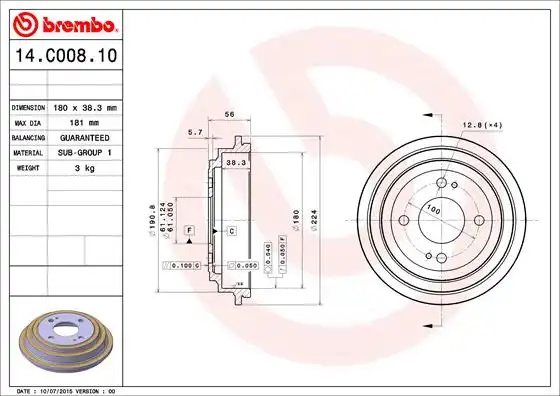 BREMBO 14.C008.10