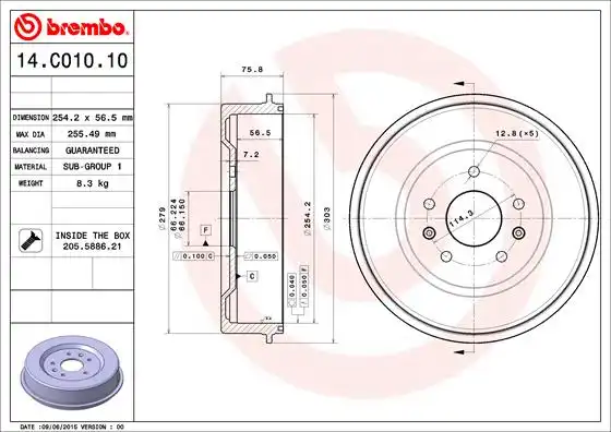 BREMBO 14.C010.10