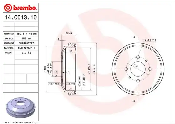 BREMBO 14.C013.10