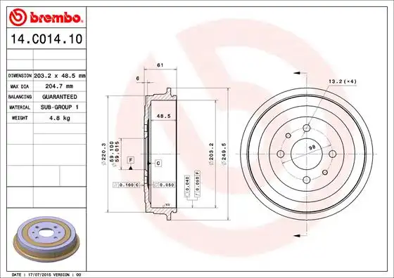 BREMBO 14.C014.10