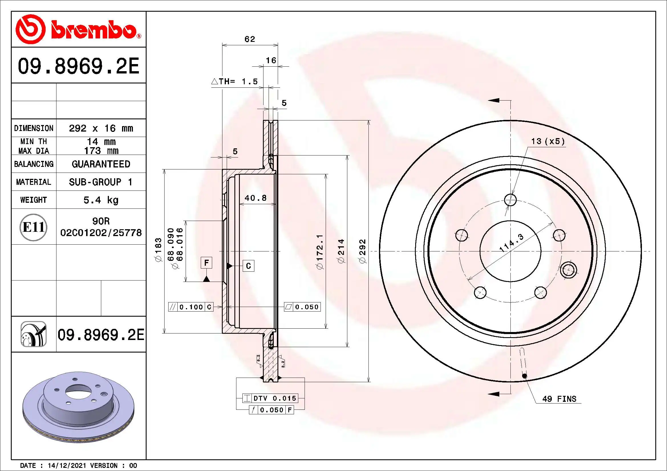 BREMBO KT 08 020