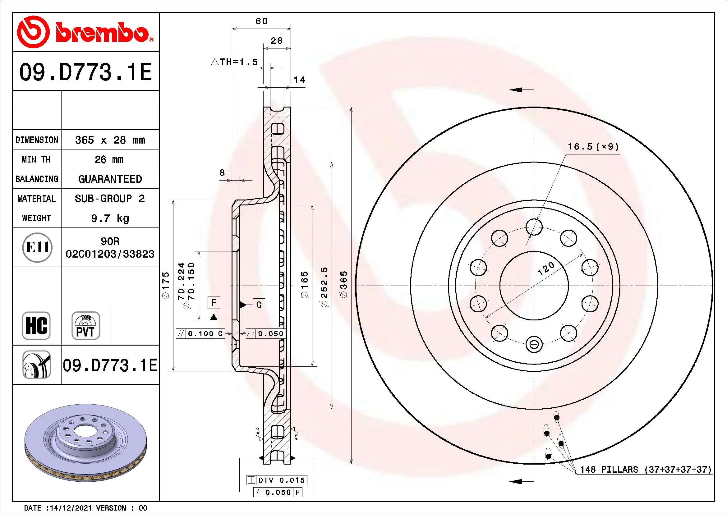 BREMBO KT 08 022