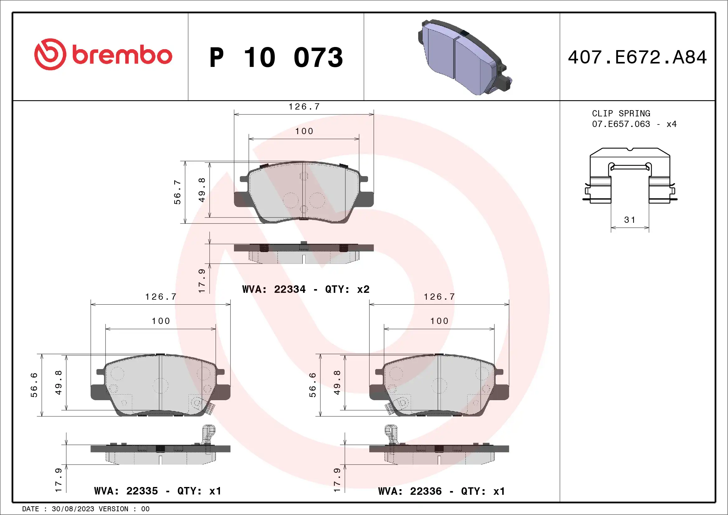 BREMBO P 10 073