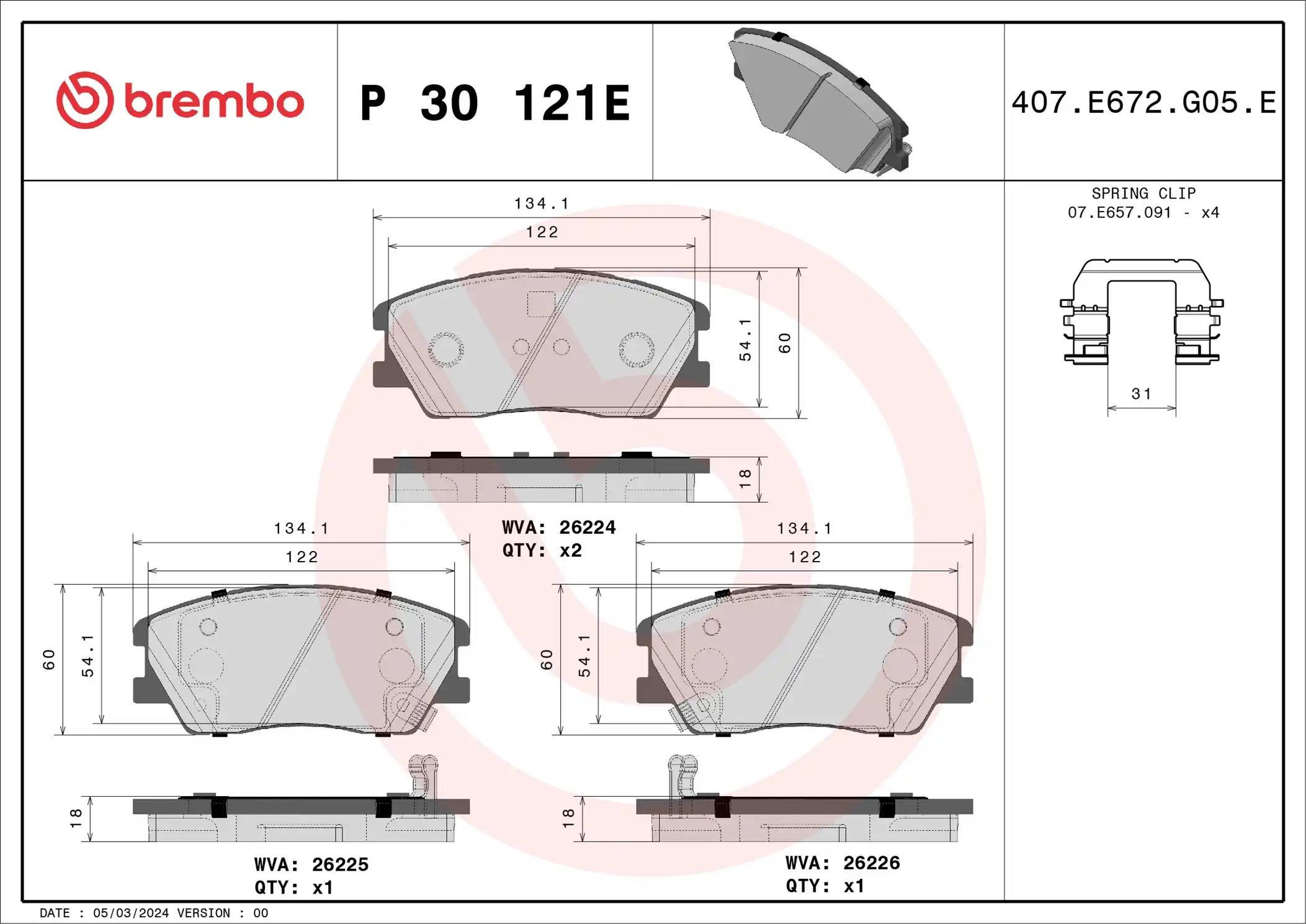 BREMBO P 30 121E