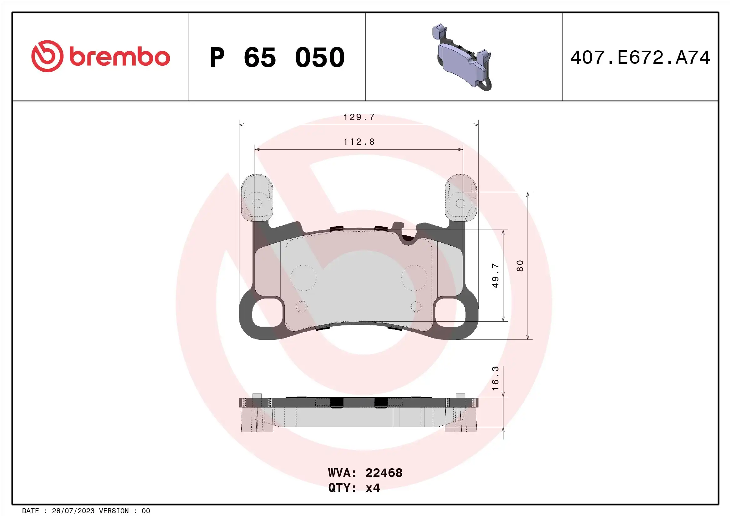 BREMBO P 65 050