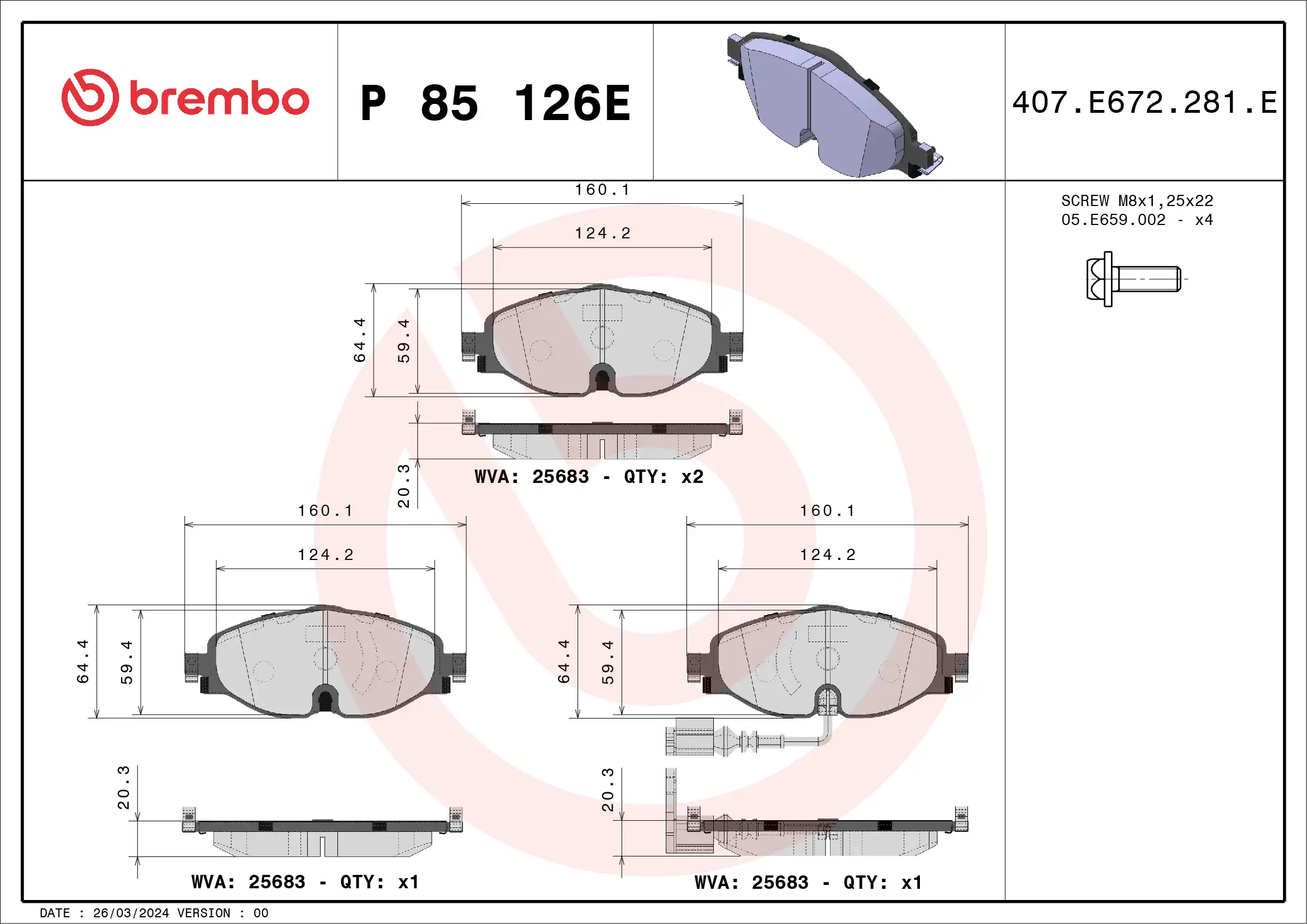 BREMBO P 85 126E