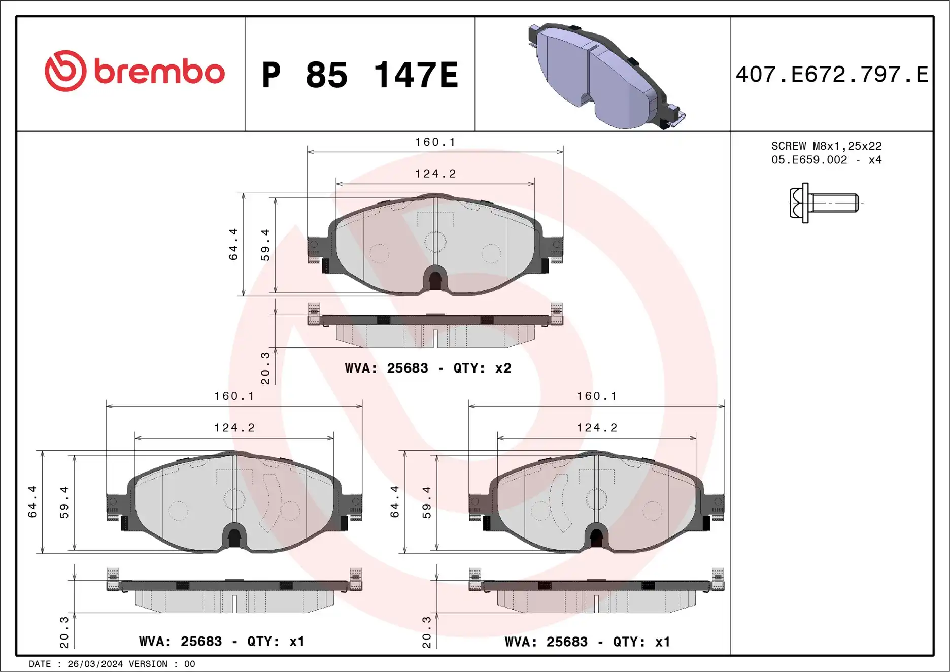 BREMBO P 85 147E