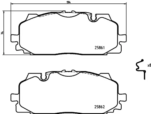 BREMBO P 85 165X