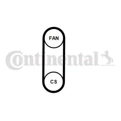 CONTITECH 4PK711 ELAST T1