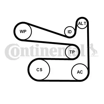 CONTITECH 6PK1693WP1