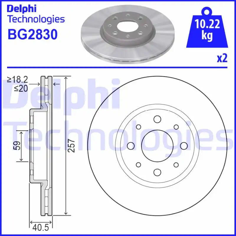 DELPHI BG2830