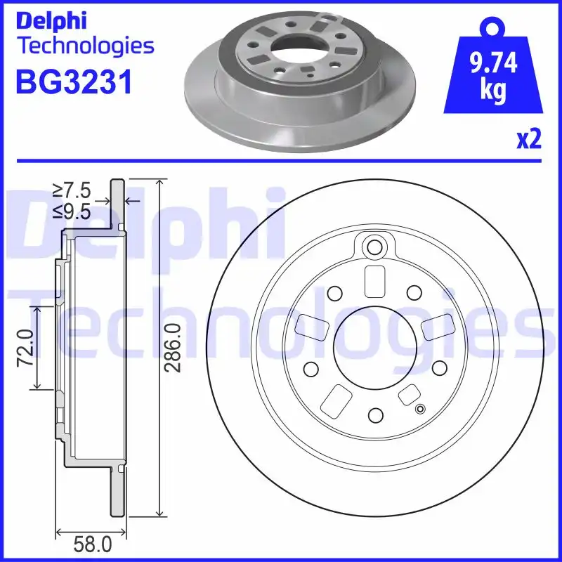 DELPHI BG3231