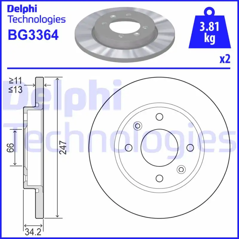 DELPHI BG3364
