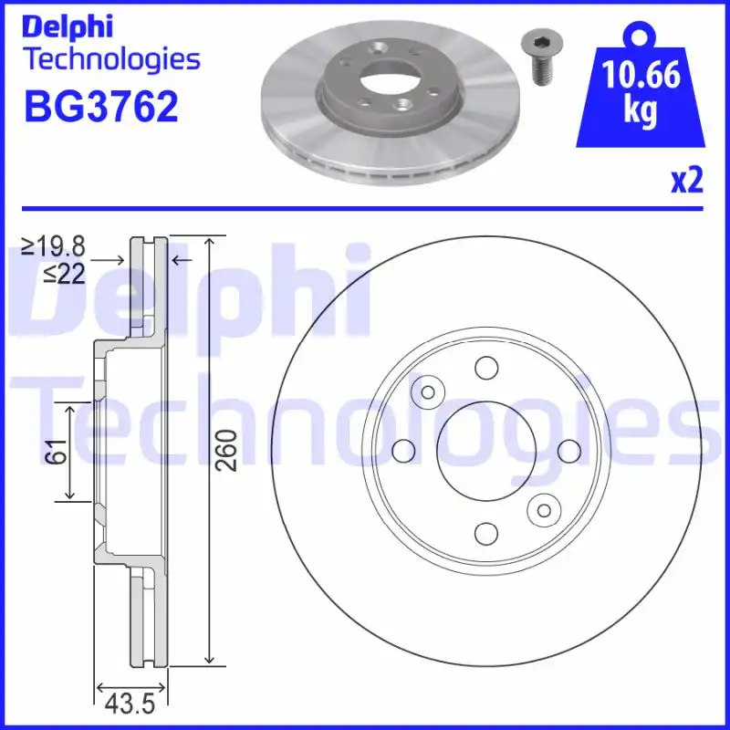DELPHI BG3762