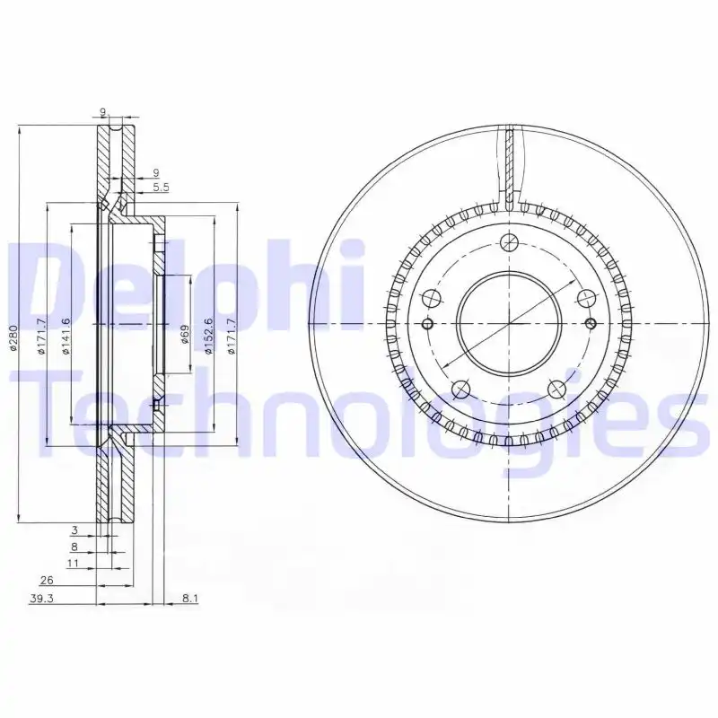 DELPHI BG3861C