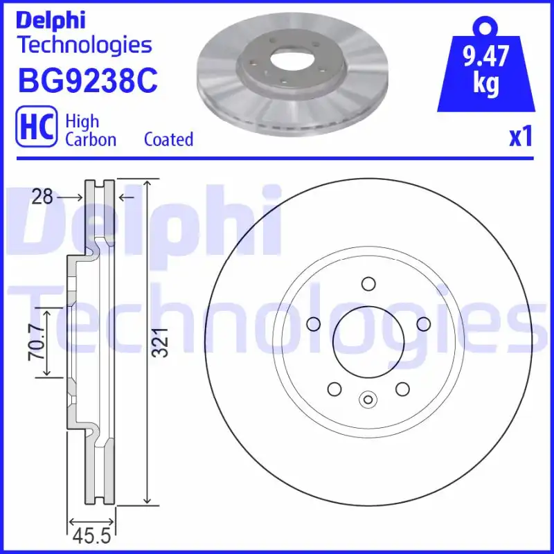 DELPHI BG9238C