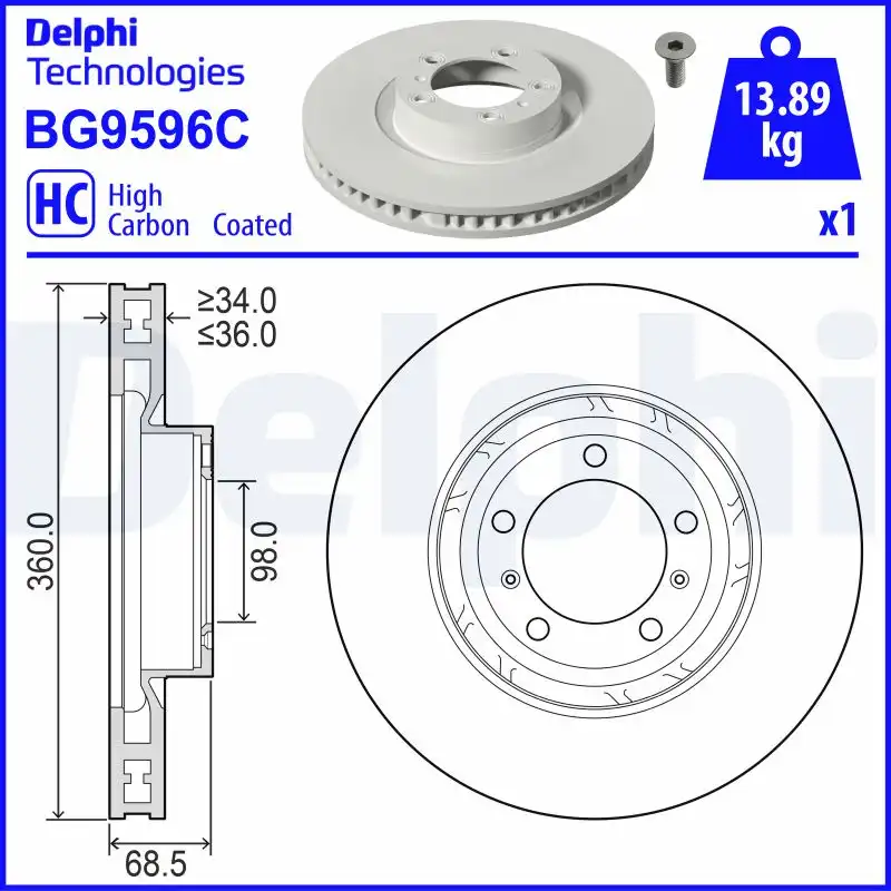DELPHI BG9596C