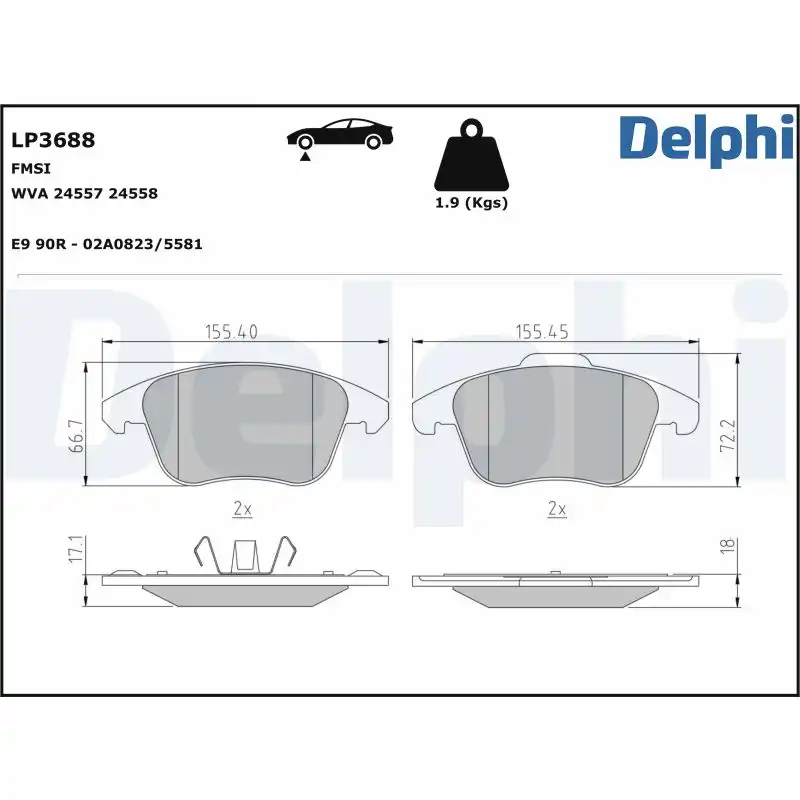 DELPHI LP3688