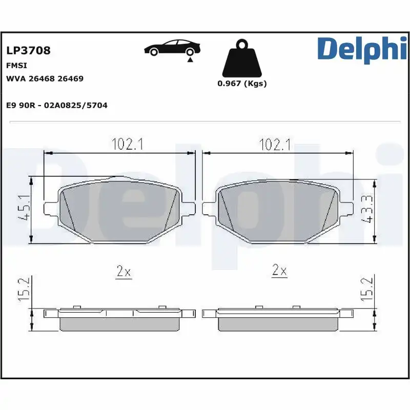 DELPHI LP3708