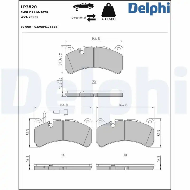 DELPHI LP3820