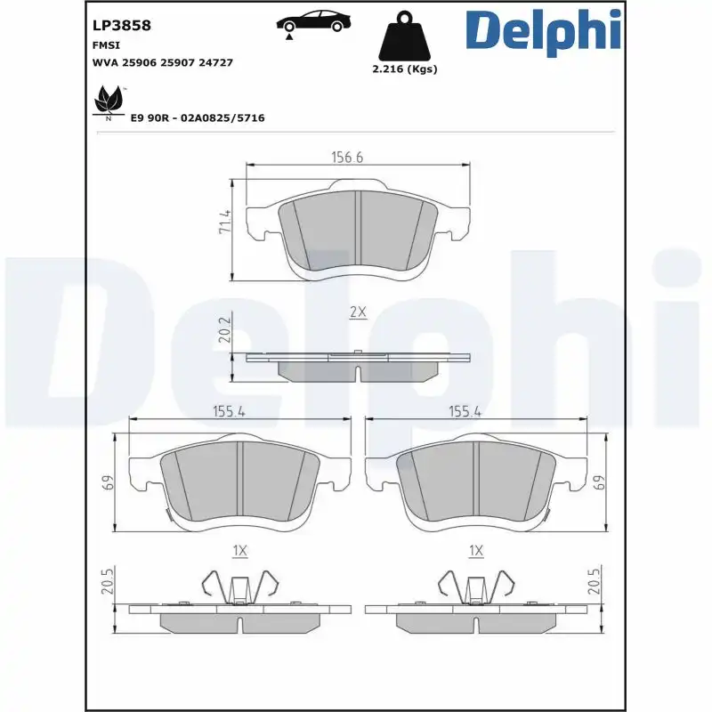 DELPHI LP3858