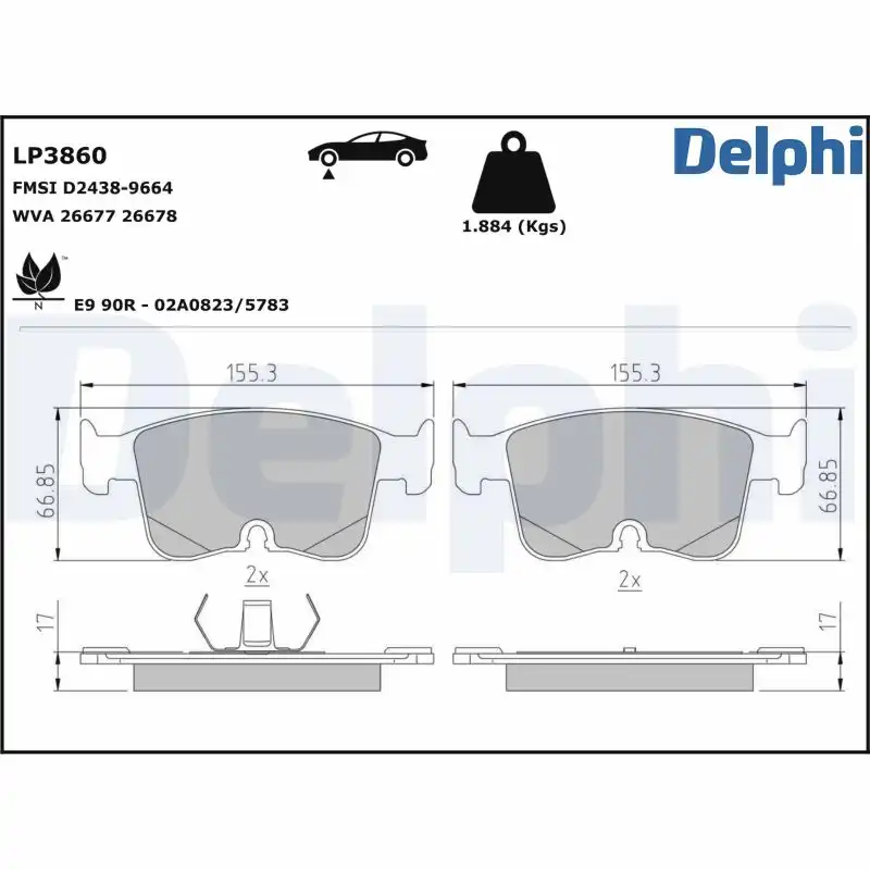 DELPHI LP3860