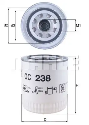 MAHLE OC 238