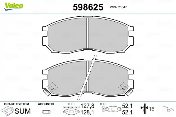 VALEO 598625